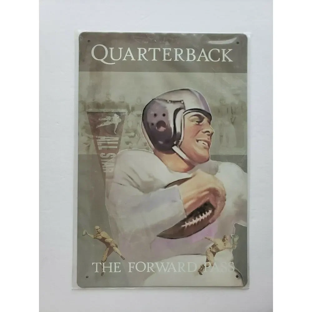 Quarterback Ohio Wholesale Inc.12 x‎ 8 Rustic Retro Metal Signs 31631